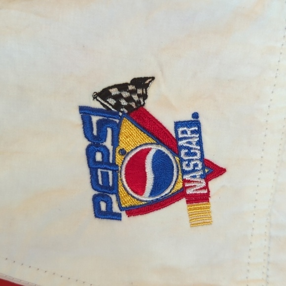 Norman Todd Classic Vintage Nascar Pepsi Jacket XL Red Black White Pockets y2k - Picture 2 of 11